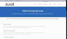 
							         Client Facing Services | Durell								  
							    