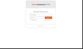 
							         Client Insurance Portal								  
							    