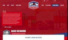 
							         Client Login Access | - Ward Richmond								  
							    