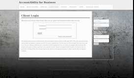 
							         Client Login - AccountAbility for Business								  
							    