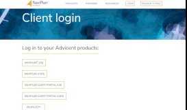 
							         Client login | Advicent								  
							    