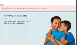 
							         Client Login - American National Insurance								  
							    