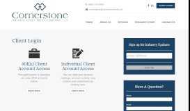 
							         Client Login | Cornerstone Private Asset Trust Company, LLC								  
							    