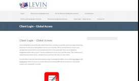 
							         Client Login - Global Access - Levin Immigration Law								  
							    