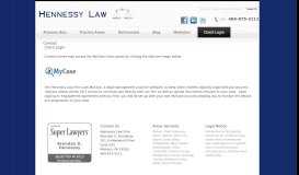 
							         Client Login - Hennessy Law Firm								  
							    