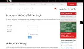 
							         Client Login - Insurance Website Builder								  
							    