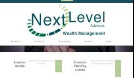 
							         Client Login | Next Level Advisors								  
							    