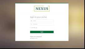 
							         Client Login - Nexus Investment Management Inc.								  
							    