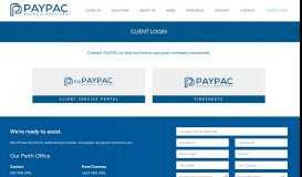 
							         Client Login :: PAYPAC Payroll Services Australia								  
							    