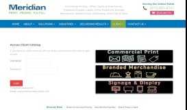 
							         Client Login Portal | Meridian Direct Brand Solutions								  
							    