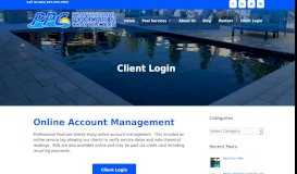 
							         Client Login - Professional Poolcare Orlando								  
							    