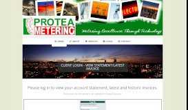 
							         Client Login | Protea Metering								  
							    