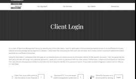 
							         Client Login - Spectrum Management Group								  
							    