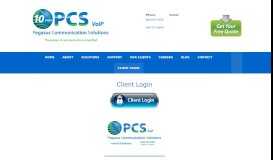 
							         Client Login to access portal and phone system reports ... - PCS VoIP								  
							    