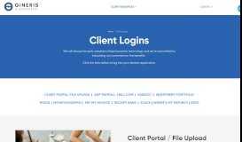 
							         Client Logins | Gineris & Associates								  
							    