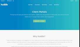 
							         Client & Partner Portals | Huddle								  
							    