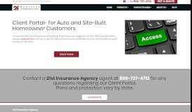 
							         Client Portal | 21st Insurance Agency | Login								  
							    