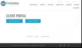
							         Client Portal | 365 Data Centers								  
							    