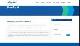 
							         Client Portal • Adeptec								  
							    