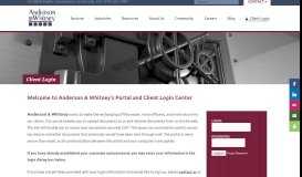 
							         Client Portal | Anderson & Whitney PC, CPAs								  
							    