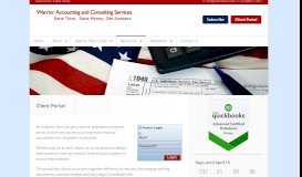 
							         Client Portal - Arvada, CO / Warrior Accounting and Consulting Services								  
							    