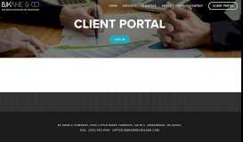 
							         Client Portal — BJ Kane & Company								  
							    