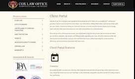 
							         Client Portal | Collierville, TN Elder Law Attorney | Cox Law Office								  
							    