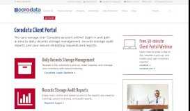 
							         Client Portal - Corodata								  
							    