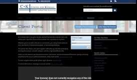 
							         Client Portal - Costin and Kendall CPAs								  
							    