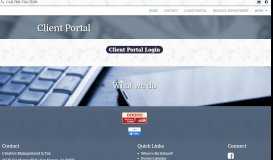 
							         Client Portal - Creative Management & Tax								  
							    
