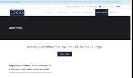 
							         Client Portal - CS Consulting Group								  
							    