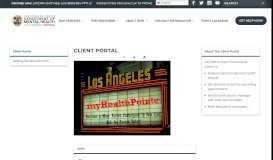 
							         Client Portal - Department of Mental Health - Los Angeles								  
							    