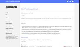 
							         Client Portal Drupal module - poetro.hu								  
							    