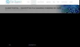 
							         Client Portal – Encrypted File Sharing Powered By Clio – The ...								  
							    