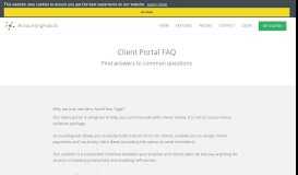 
							         Client portal FAQ - Find answers to common client portal questions								  
							    