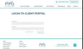 
							         Client Portal - FiFo Management								  
							    