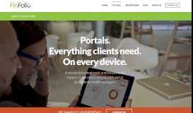 
							         Client Portal - FinFolio								  
							    