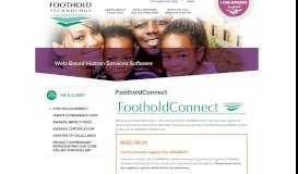 
							         Client Portal | Foothold Technology Clients' Page								  
							    