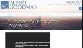 
							         Client Portal Forgotten Password - Albert Goodman - Chartered ...								  
							    