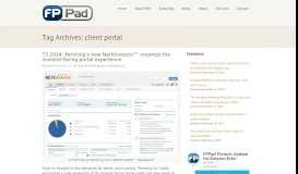 
							         client portal - FPPad								  
							    