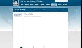 
							         Client Portal - Gallagher Marine Systems								  
							    