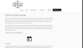 
							         Client Portal Guide | Biebas Law Firm								  
							    