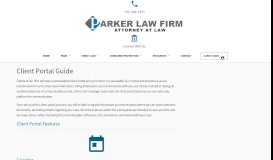 
							         Client Portal Guide | Parker Law Firm								  
							    