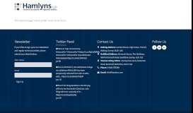 
							         Client Portal | Hamlyns LLP - Chartered Accountants								  
							    