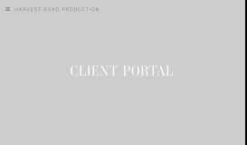 
							         Client Portal — Harvest Road Production								  
							    