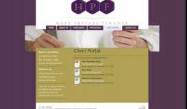 
							         Client Portal - Hays Private Finance								  
							    