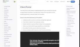 
							         Client Portal | Help | Zoho Books								  
							    