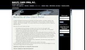 
							         Client Portal Info - Bailey, Carr CPAs, PC								  
							    