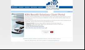 
							         Client Portal - KBA Benefit Solutions								  
							    