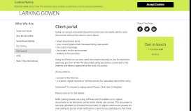 
							         Client portal | Larking Gowen Chartered Accountants								  
							    